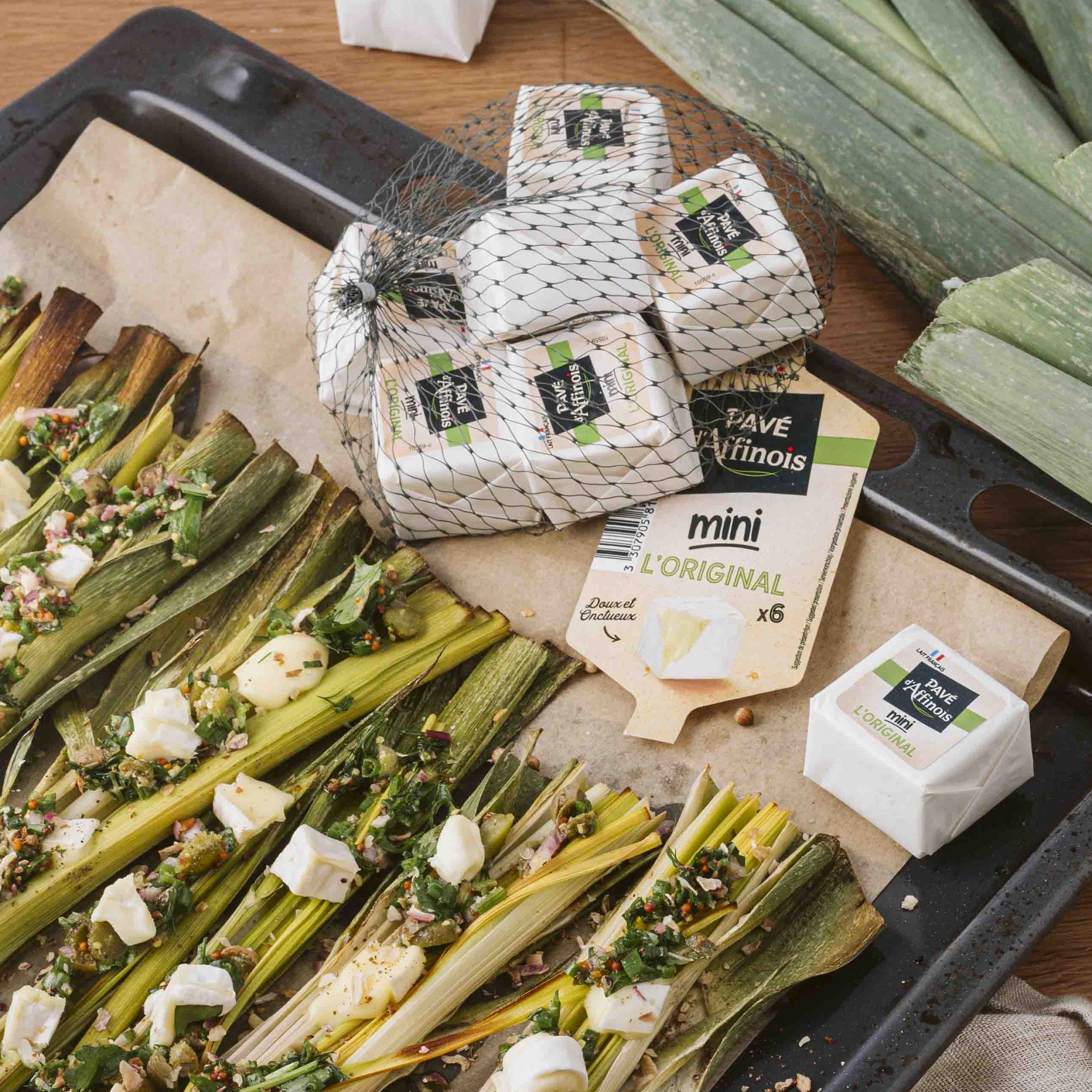 Poireaux au four sauce ravigote