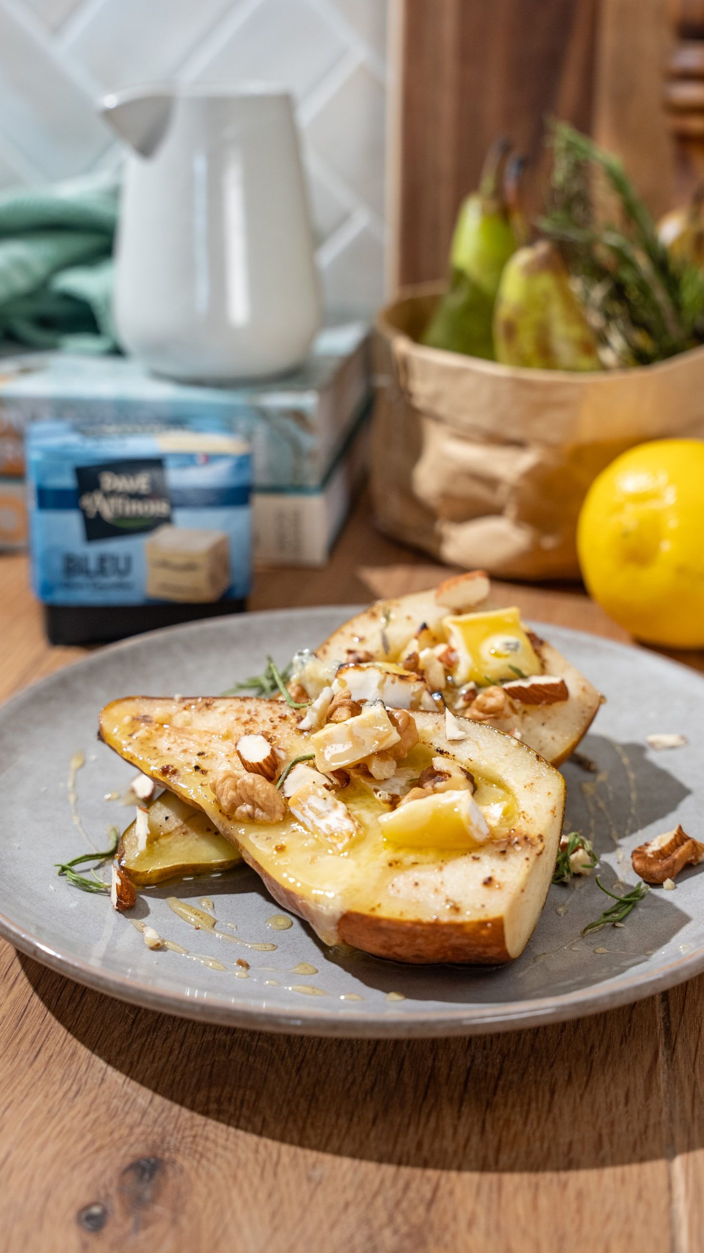 Poire au Pavé d'Affinois Bleu