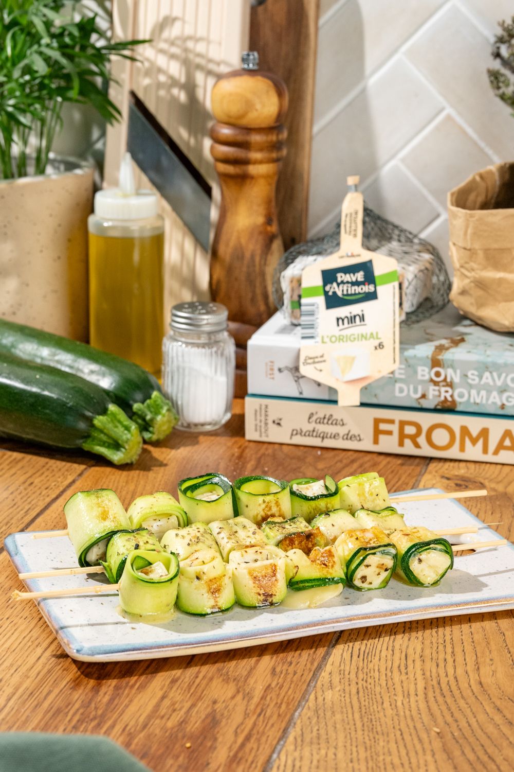 Brochette de courgette